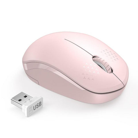 Wireless Mouse Ergonomic Light Pink